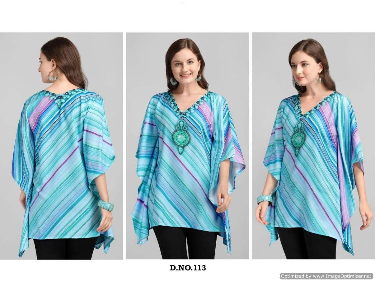 Jelite Kaftan Tunics 2 Latest Casual Wear Rayon Digital Printed Wear Top Collection